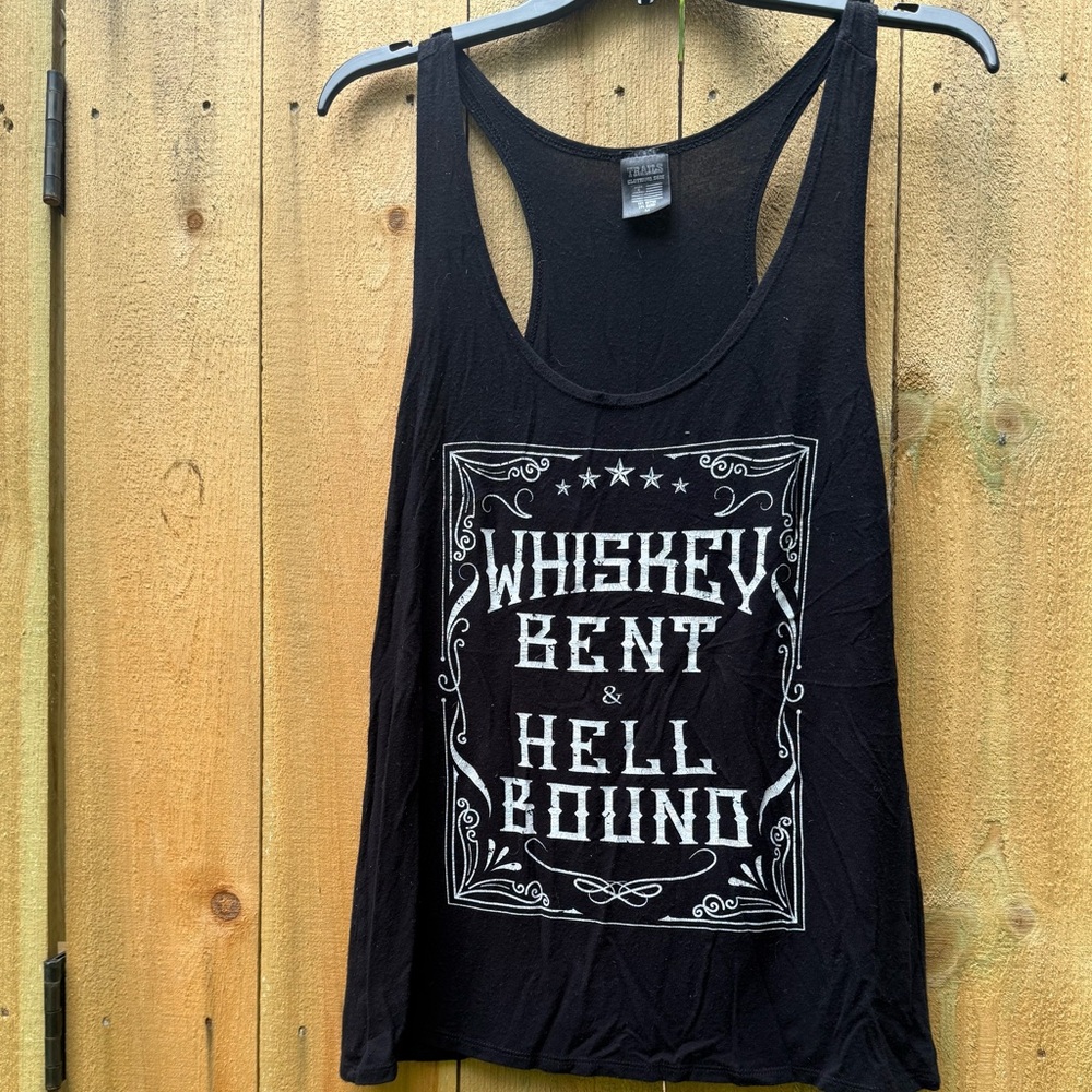 Black Graphic Tank Top